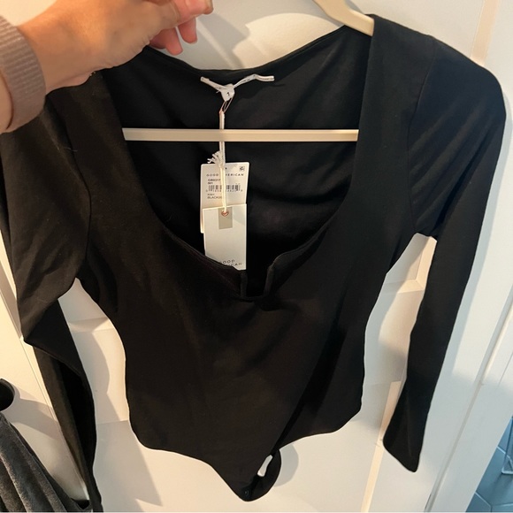 Good American U Ring Bodysuit Black size 1 NEW - Picture 4 of 5